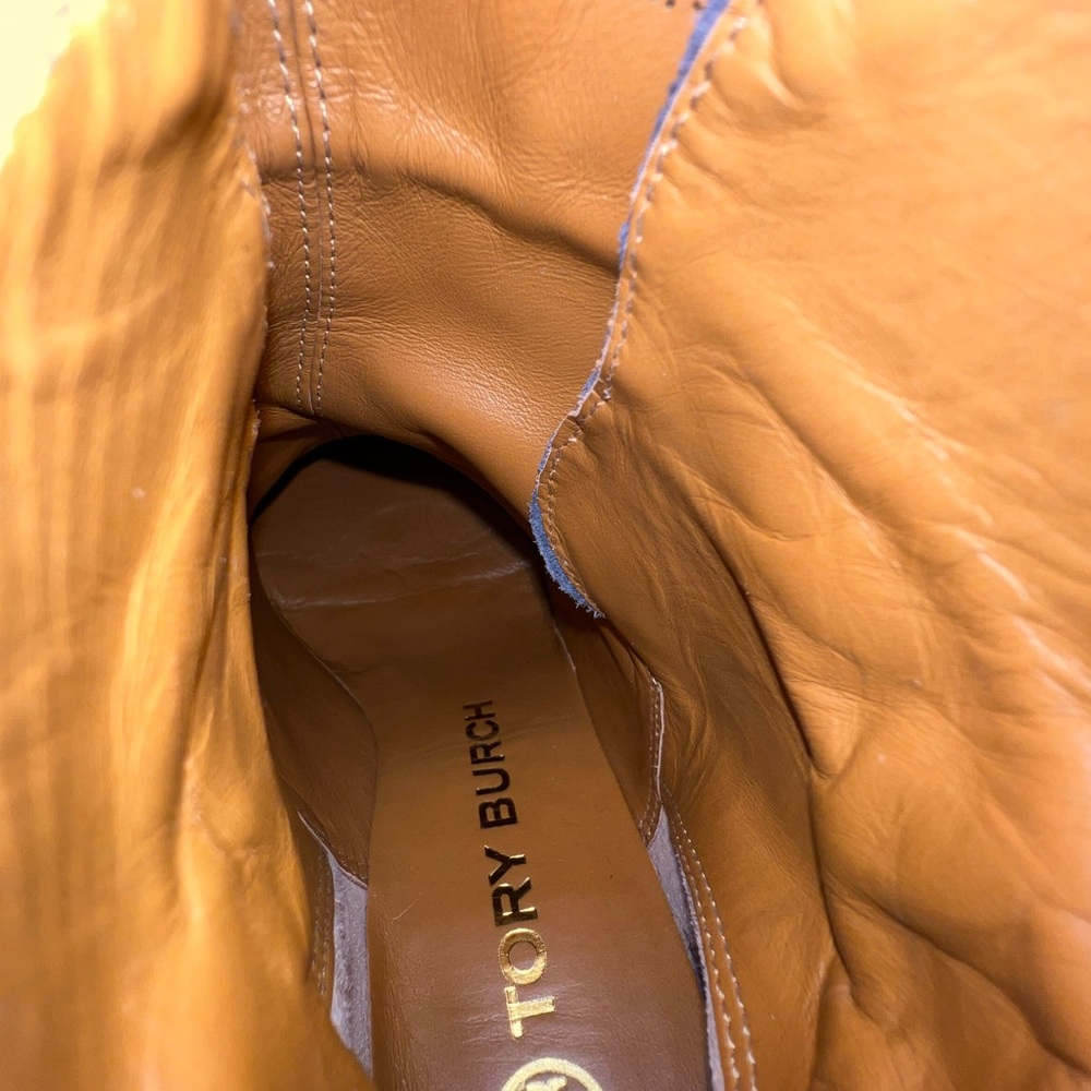 Tory Burch Elegant Suede Ankle Boots - Picture 8 of 11